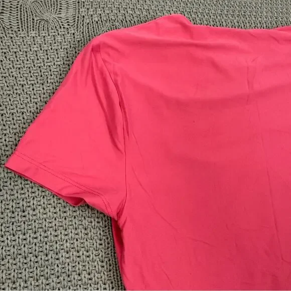 Abercrombie & Fitch Pink Women's Short Sleeve Tee Performance Material ~ S/M - Picture 9 of 11